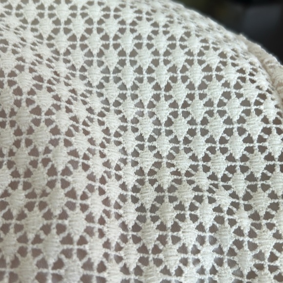 Philosophy Ivory Eyelet Sleeveless Vneck Shift Dress Size 8 - Picture 15 of 16